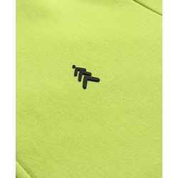 Pine Kids Knit Full Sleeves Hooded Solid Colour Sweatshirt with Kangaloo Pockets- Light Green
