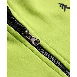Pine Kids Knit Full Sleeves Hooded Solid Colour Sweatshirt with Kangaloo Pockets- Light Green