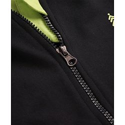 Pine Kids Knit Full Sleeves Hooded Solid Colour Sweatshirt with Kangaloo Pockets- Light Green