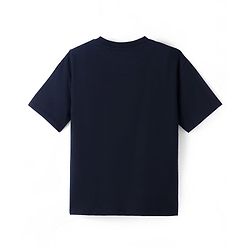 Pine Kids Marvel Terry Knit Half Sleeves Oversized T-Shirt With Marvel Graphic & Textured Foil Print Detailing - Black