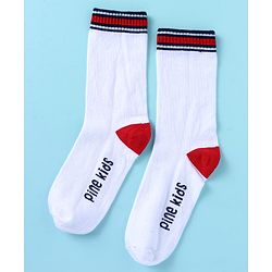 Pine Kids Cotton Knit Ankle Length Color Block Socks Pack Of 3 (Color May Vary)