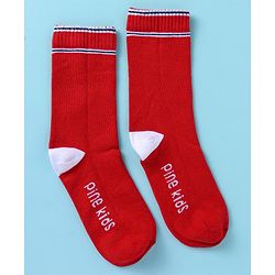 Pine Kids Cotton Knit Ankle Length Color Block Socks Pack Of 3 (Color May Vary)