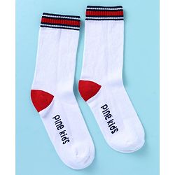 Pine Kids Cotton Knit Ankle Length Color Block Socks Pack Of 3 (Color May Vary)