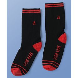 Pine Kids Knit Ankle Length Socks with Brand Name Design Pack of 3 (Color May Vary)