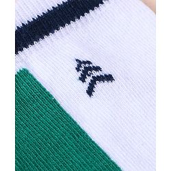 Pine Kids Cotton Knit Ankle Length Color Block Socks Pack Of 3 (Color May Vary)