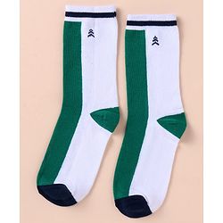 Pine Kids Cotton Knit Ankle Length Color Block Socks Pack Of 3 (Color May Vary)