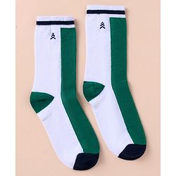 Pine Kids Cotton Knit Ankle Length Color Block Socks Pack Of 3 (Color May Vary)