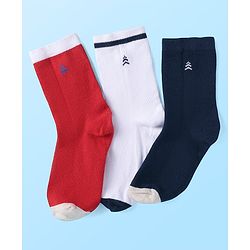 Pine Kids Knit Ankle Length Solid Socks Pack of 3 (Color May Vary)