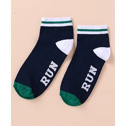 Pine Kids Cotton Knit Ankle Length Color Block Socks Pack Of 3 (Color May Vary)