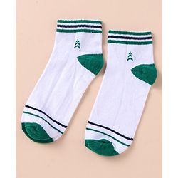 Pine Kids Cotton Knit Ankle Length Color Block Socks Pack Of 3 (Color May Vary)