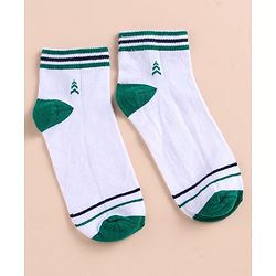 Pine Kids Cotton Knit Ankle Length Color Block Socks Pack Of 3 (Color May Vary)