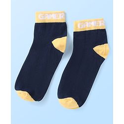 Pine Kids Knit Ankle Length Socks With Gamer Design Pack of 3 (Colour May Vary)