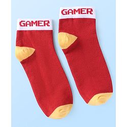Pine Kids Knit Ankle Length Socks With Gamer Design Pack of 3 (Colour May Vary)