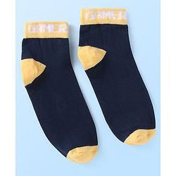 Pine Kids Knit Ankle Length Socks With Gamer Design Pack of 3 (Colour May Vary)