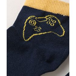 Pine Kids Knit Ankle Length Socks with Text Design Pack of 3 (Color May Vary)