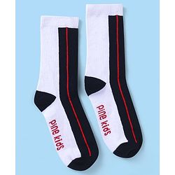 Pine Kids Cotton Knit Ankle Length Color Block Socks Pack Of 3 (Color May Vary)