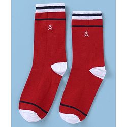 Pine Kids Cotton Knit Ankle Length Color Block Socks Pack Of 3 (Color May Vary)