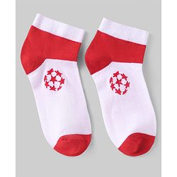 Pine Kids Knit Ankle Length Socks with Stars Design & Color Block Pack of 3 (Color May Vary)