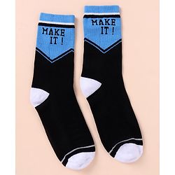 Pine Kids Cotton Knit Ankle Length Color Block Sport Theme Socks Pack Of 3 (Color May Vary)