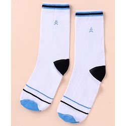 Pine Kids Cotton Knit Ankle Length Color Block Sport Theme Socks Pack Of 3 (Color May Vary)