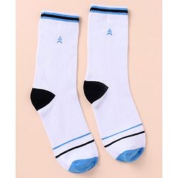 Pine Kids Cotton Knit Ankle Length Color Block Sport Theme Socks Pack Of 3 (Color May Vary)