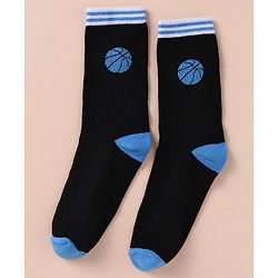 Pine Kids Cotton Knit Ankle Length Color Block Sport Theme Socks Pack Of 3 (Color May Vary)