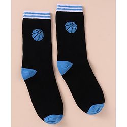 Pine Kids Cotton Knit Ankle Length Color Block Sport Theme Socks Pack Of 3 (Color May Vary)