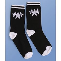 Pine Kids Knit Ankle Length Socks with Star Design Pack of 5 (Color May Vary)