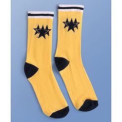 Pine Kids Knit Ankle Length Socks with Star Design Pack of 5 (Color May Vary)