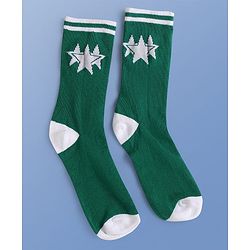 Pine Kids Knit Ankle Length Socks with Star Design Pack of 5 (Color May Vary)