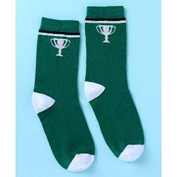 Pine Kids Cotton Ankle Length Color Block Sport Theme Socks Pack Of 5 (Color May Vary)