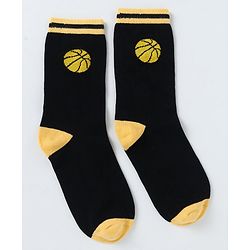 Pine Kids Cotton Knit Ankle Length Sport Theme Socks Pack Of 5 (Color May Vary)