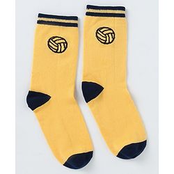 Pine Kids Cotton Knit Ankle Length Sport Theme Socks Pack Of 5 (Color May Vary)