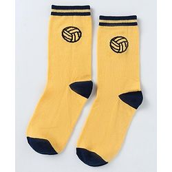 Pine Kids Cotton Knit Ankle Length Sport Theme Socks Pack Of 5 (Color May Vary)