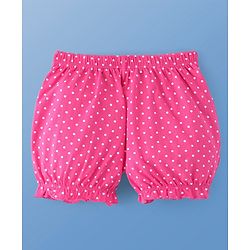 Pine Kids Cotton Lycra Knit Stripes & Polka Dot Printed Bloomers Pack of 3 (Colour & Print May Vary)