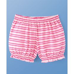 Pine Kids Cotton Lycra Knit Stripes & Polka Dot Printed Bloomers Pack of 3 (Colour & Print May Vary)