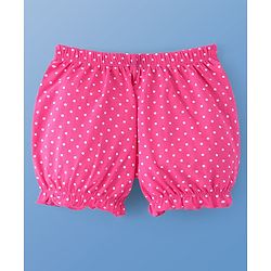 Pine Kids Cotton Lycra Knit Stripes & Polka Dot Printed Bloomers Pack of 3 (Colour & Print May Vary)