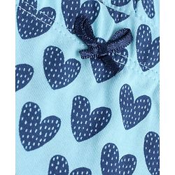 Pine Kids Cotton Lycra Knit Hipster Panties with Hearts Print & Bow Applique Pack of 3 (Colour May Vary)