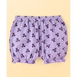 Pine Kids Cotton Lycra Knit Stripes & Floral Printed Bloomers Pack of 3 (Colour May Vary)