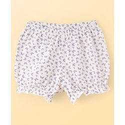 Pine Kids Cotton Lycra Knit Stripes & Floral Printed Bloomers Pack of 3 (Colour May Vary)