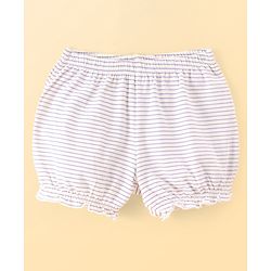 Pine Kids Cotton Lycra Knit Stripes & Floral Printed Bloomers Pack of 3 (Colour May Vary)