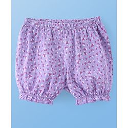 Pine Kids Cotton Lycra Knit Floral Printed Bloomers Pack of 3 (Colour May Vary)