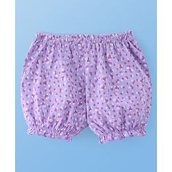 Pine Kids Cotton Lycra Knit Floral Printed Bloomers Pack of 3 (Colour May Vary)