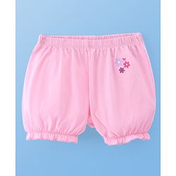 Pine Kids Cotton Lycra Knit Floral Printed Bloomers Pack of 3 (Colour May Vary)