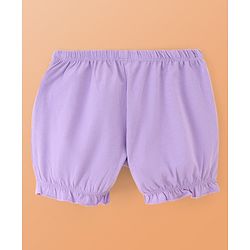 Pine Kids Cotton Lycra Knit Bloomers With Hearts Print Pack Of 3 (Colour May Vary)