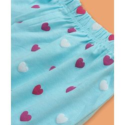 Pine Kids Cotton Lycra Knit Bloomers With Hearts Print Pack Of 3 (Colour May Vary)