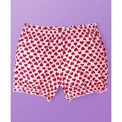 Pine Kids Cotton Lycra Knit Bloomer with Heart & Floral Print Pack of 3 - ( Color May Vary )