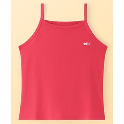 Pine Kids Cotton Lycra Sleeveless Solid Slips With Stripes & Polka Dot Print Pack of 3 (Color May Vary)