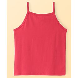 Pine Kids Cotton Lycra Sleeveless Solid Slips With Stripes & Polka Dot Print Pack of 3 (Color May Vary)