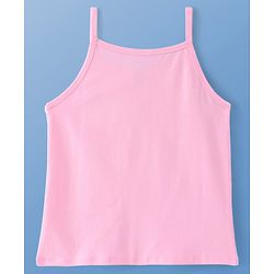 Pine Kids Cotton Lycra Sleeveless Solid Slips With Stripes & Polka Dot Print Pack of 3 (Color May Vary)